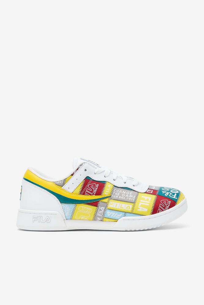 Fila Sneakers Mens White - Original Fitness Patchwork - Philippines 0156738-BL
